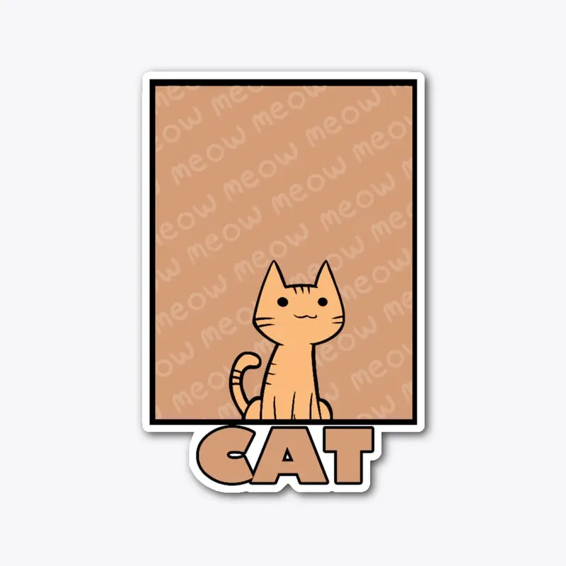 Little Friend Cat Sticker